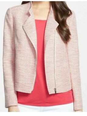 Classiques Entier M Tweed Red Honey Moto jacket